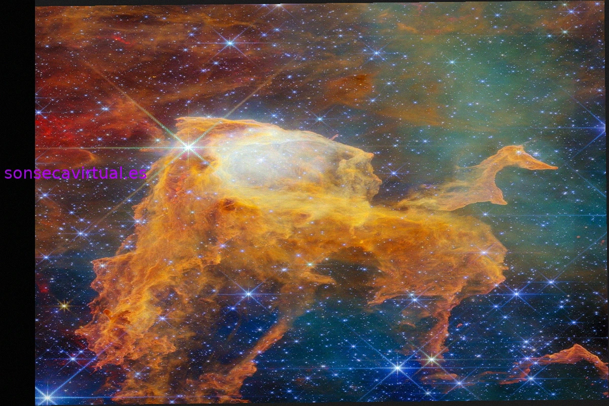 El 'Cofre del Tesoro' cósmico brilla con docenas de estrellas jóvenes